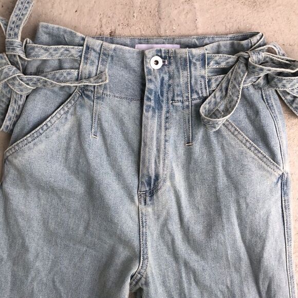 Something Navy Sydney side tie jeans - Picture 2 of 6